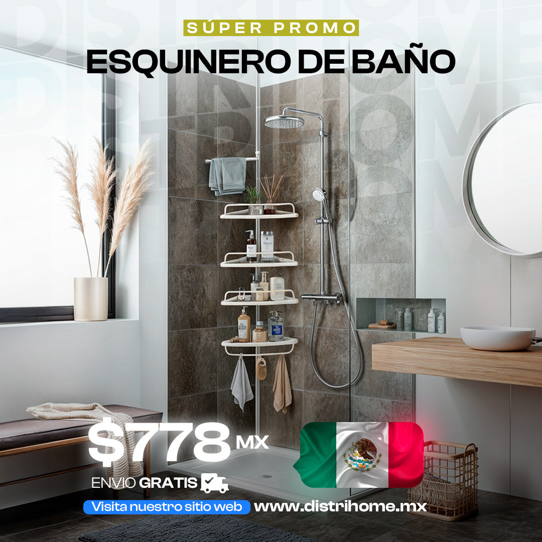 Esquinero Organizador De Baño Ajustable